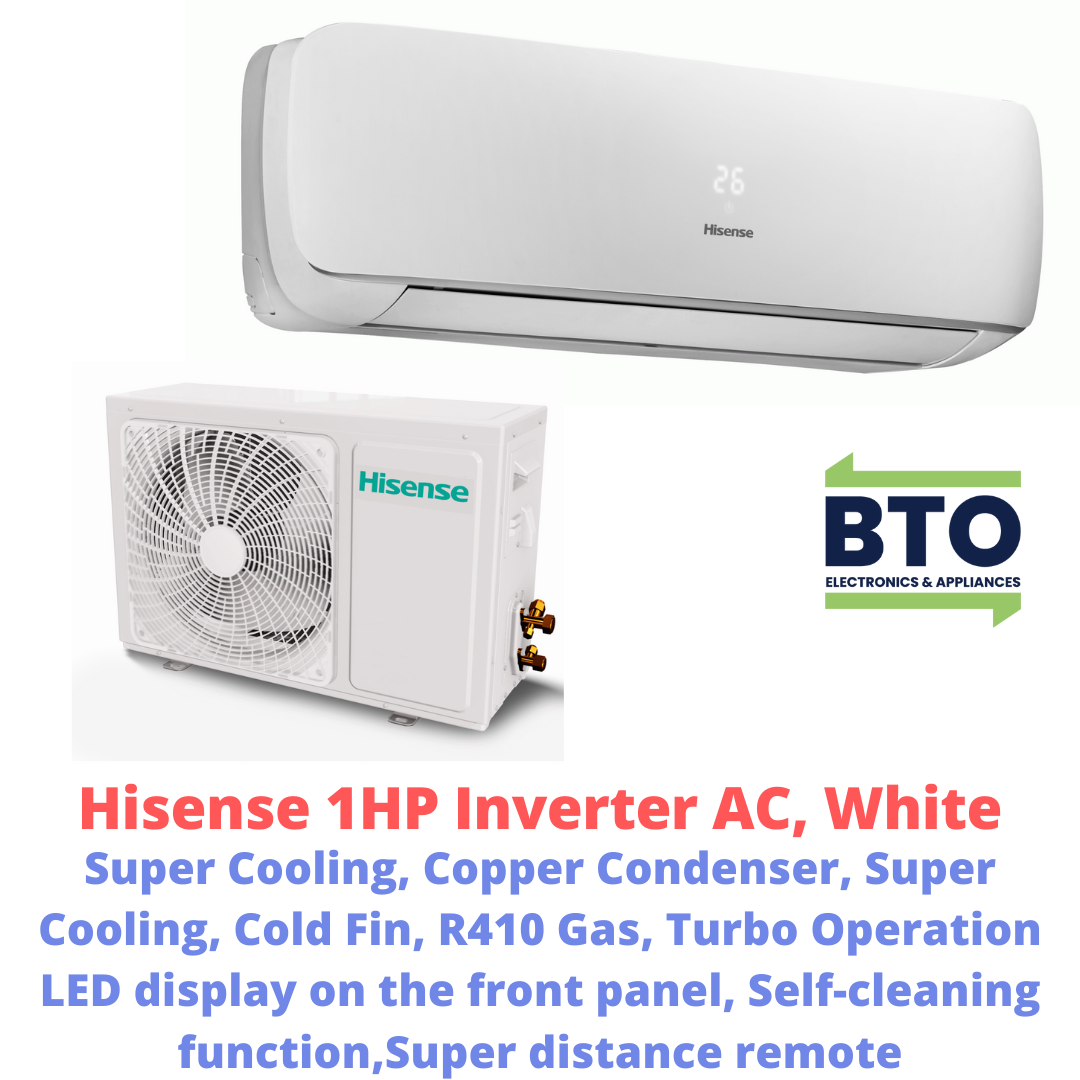 Hisense 1HP Inverter Air (AC) – BTO Electronics & Appliances, Abuja