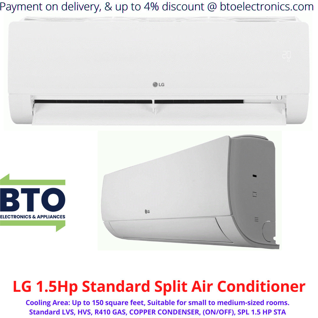 Lg 1.5hp Standard Split Air Conditioner – Bto Electronics & Appliances 