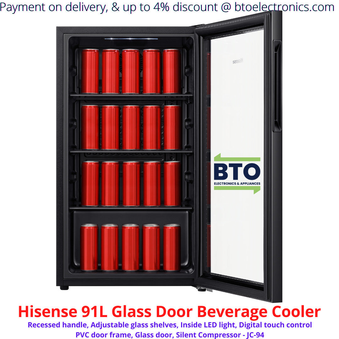 Hisense 91L Glass Door Beverage Cooler