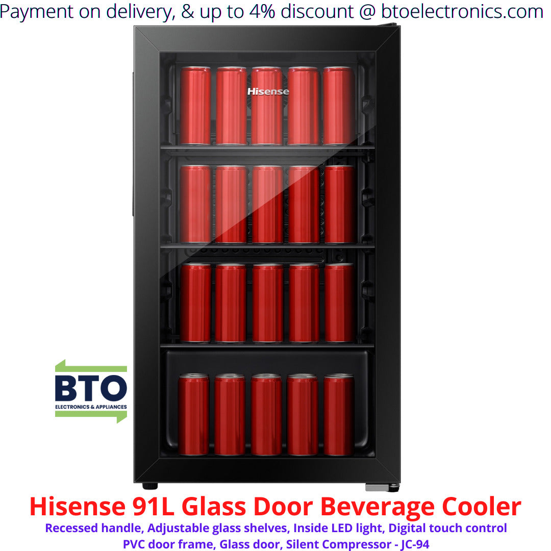 Hisense 91L Glass Door Beverage Cooler