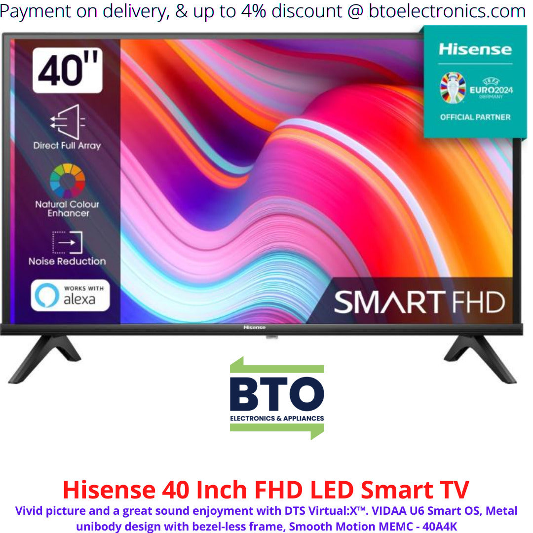 Hisense 40 Inches Full HD Led Smart TV