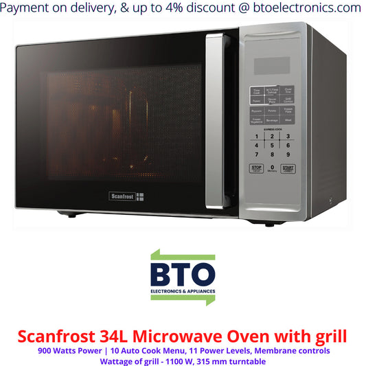 Scanfrost 34L Microwave Oven, With Grill