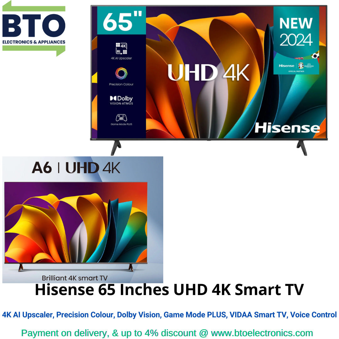 Hisense 65 Inches UHD 4K Smart TV