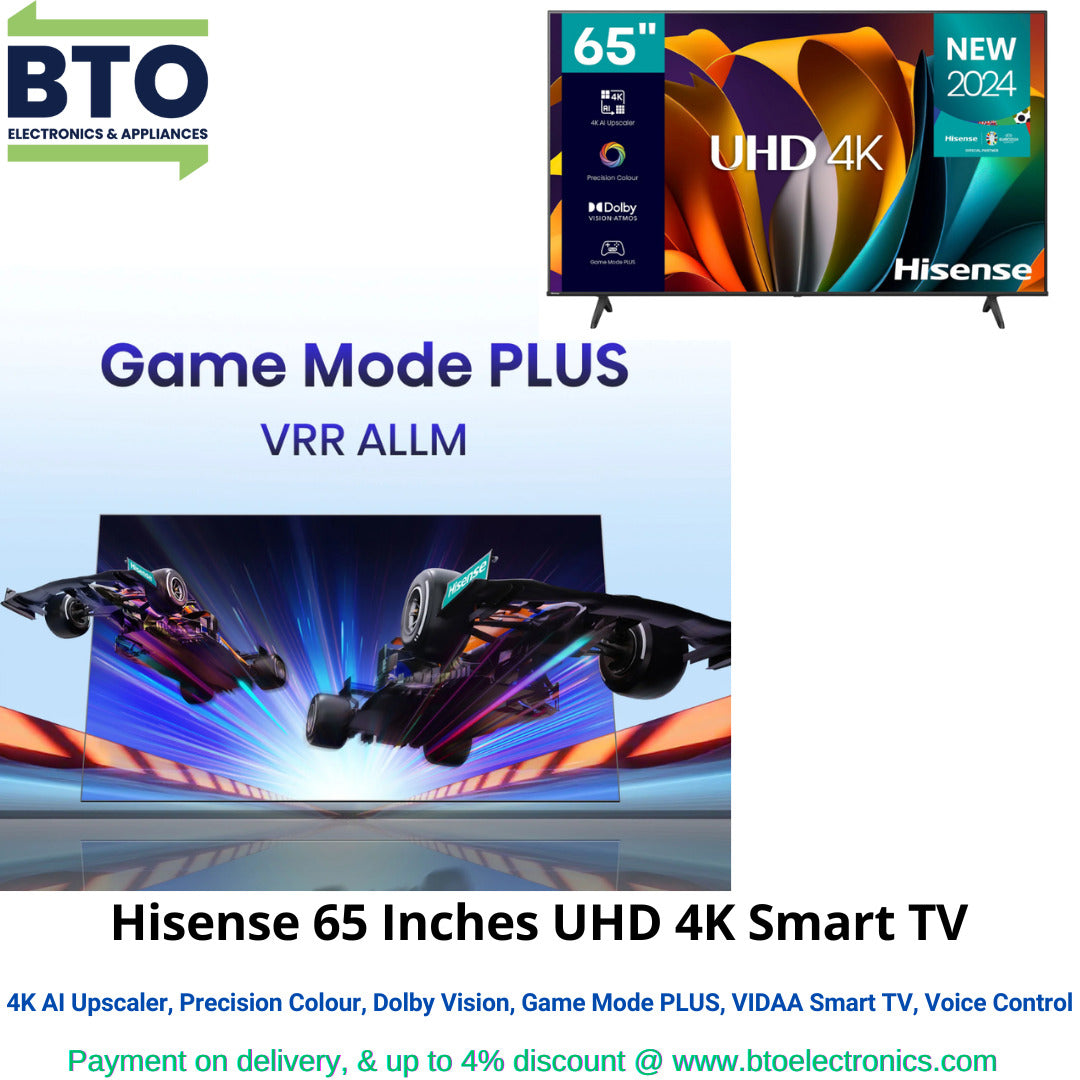 Hisense 65 Inches UHD 4K Smart TV